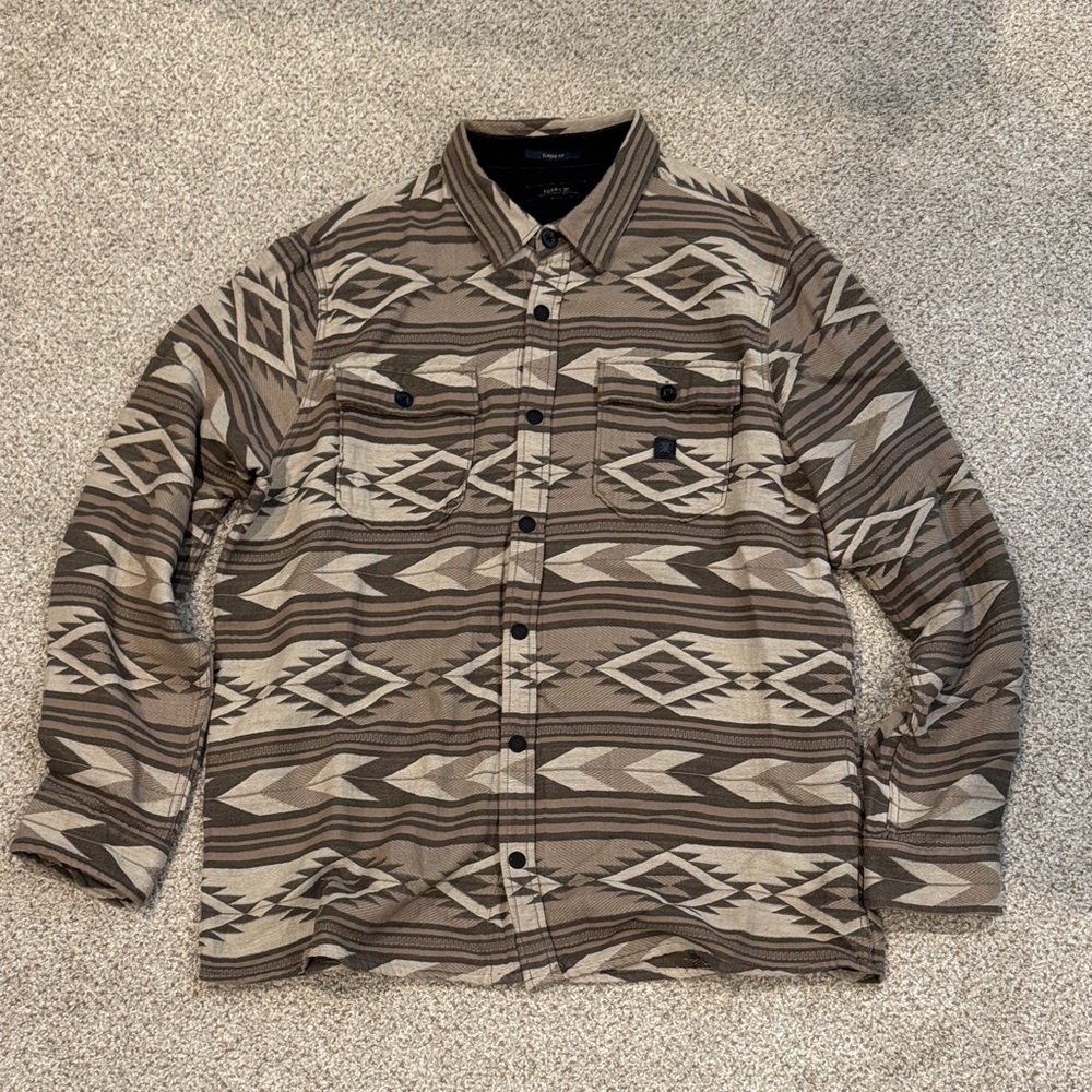 Roark Snap Flannel Shirt XL